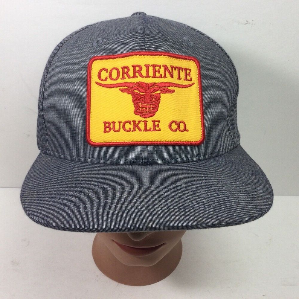 Corriente Buckle Co Hat Bull Logo Gray‎ Trucker Western Cowboy SnapBack Cap